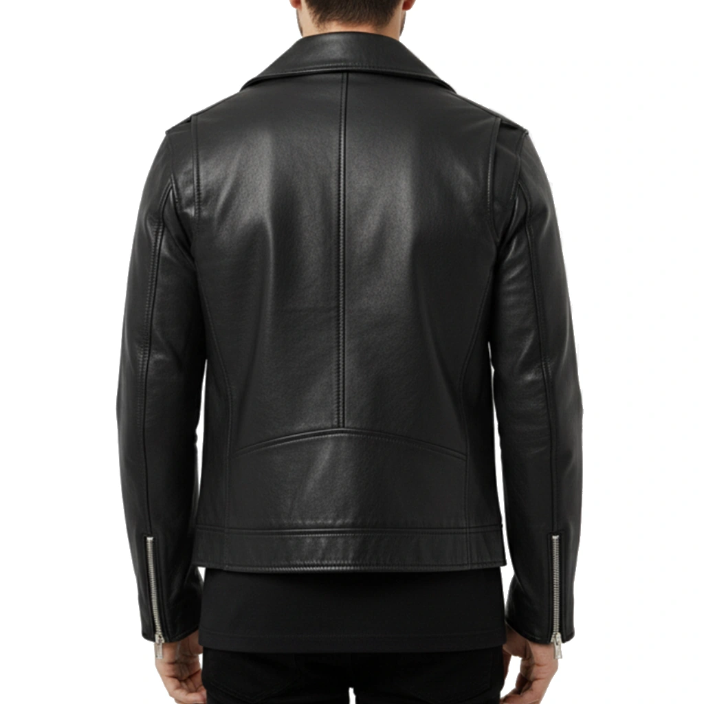 Men’s Black Biker Leather Jacket Men’s Black Biker Leather Jacket