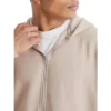 Beige Zip Up Hoodie