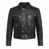 Classic Black Leather Jacket 1