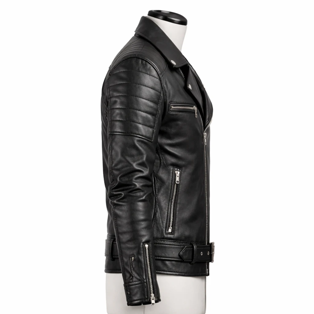 Men Black Leather Jacket