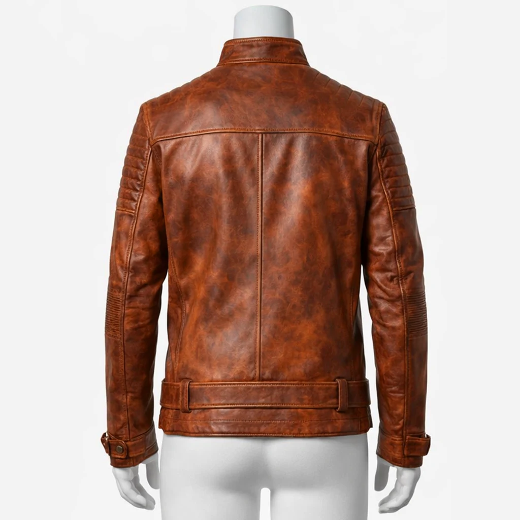 Men Distressed Brown Leather Jacket 1 Men Distressed Brown Leather Jacket 1