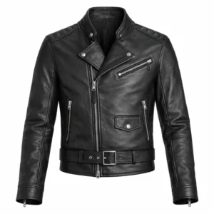 Modern Black Leather Jacket 1