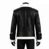 Motorcycle Shearling Black Leather Jacket 1