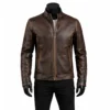 Vintage Brown Leather Jacket