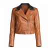 Women Brown Leather Jacket 1 Women Brown Leather Jacket 1